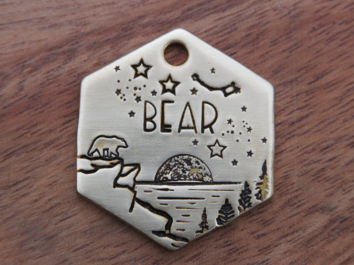 Native Wolf Pet Tags BEAR