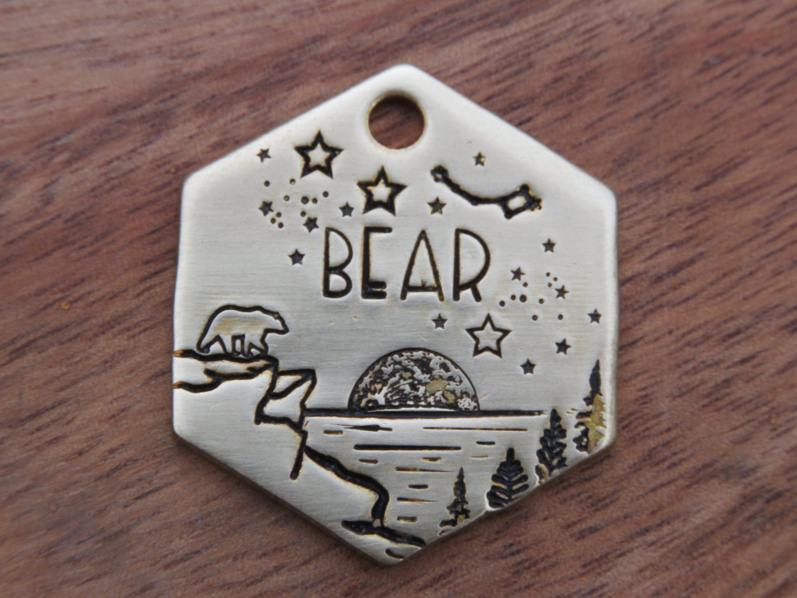 Native Wolf Pet Tags BEAR