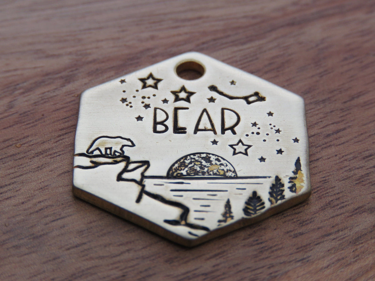 Native Wolf Pet Tags BEAR