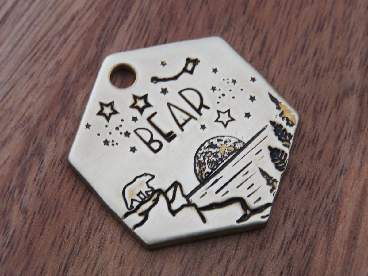 Native Wolf Pet Tags BEAR