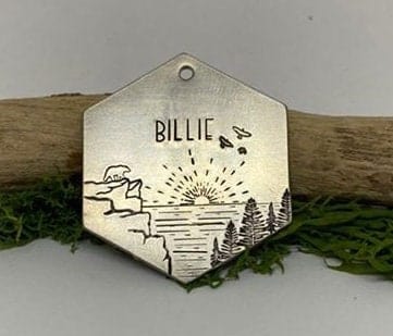 Native Wolf Pet Tags BILLIE