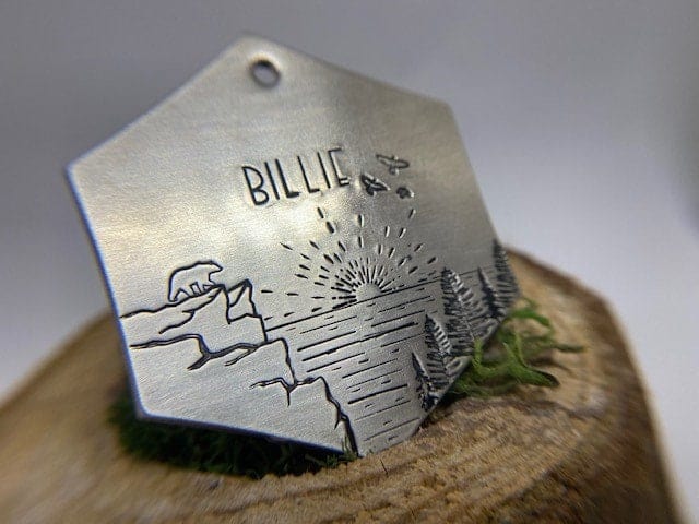 Native Wolf Pet Tags BILLIE