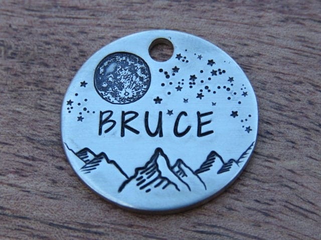 Native Wolf Pet Tags BRUCE