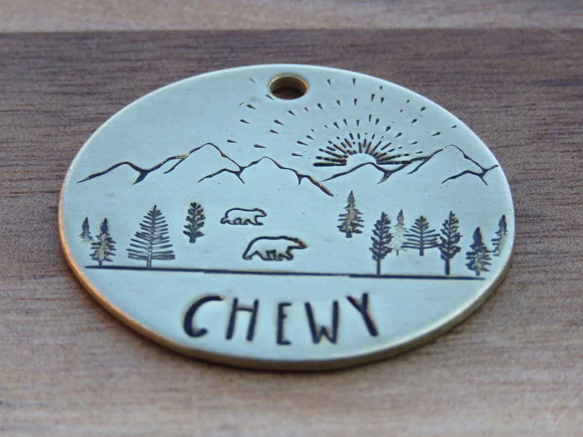 Native Wolf Pet Tags BUDDY