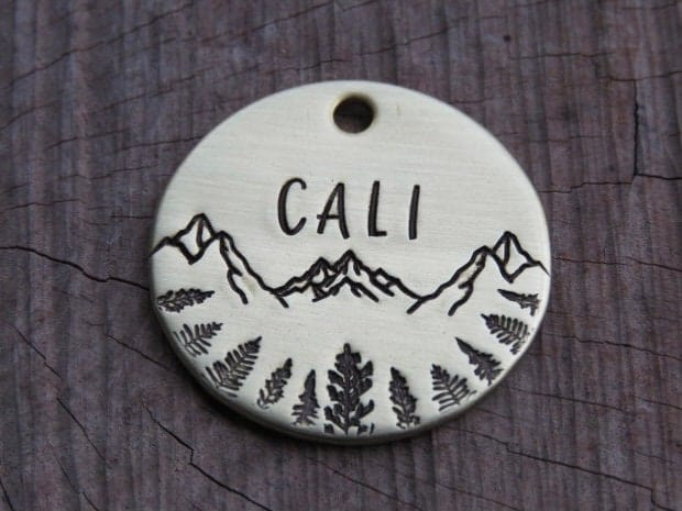 Native Wolf Pet Tags CALI