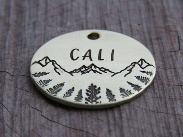 Native Wolf Pet Tags CALI