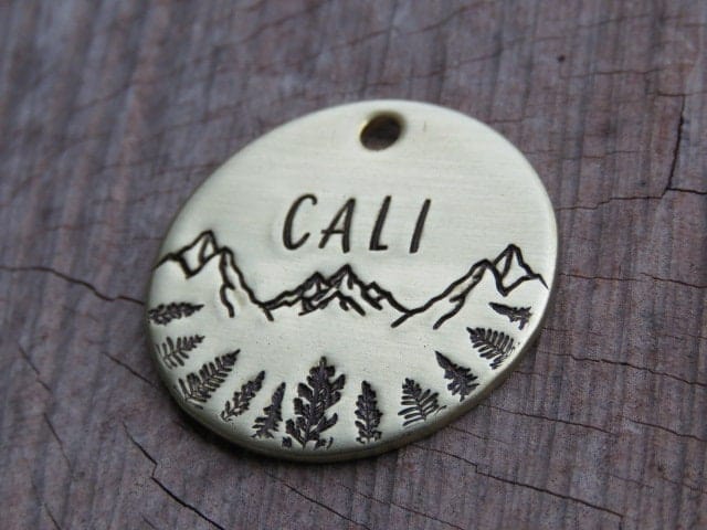 Native Wolf Pet Tags CALI