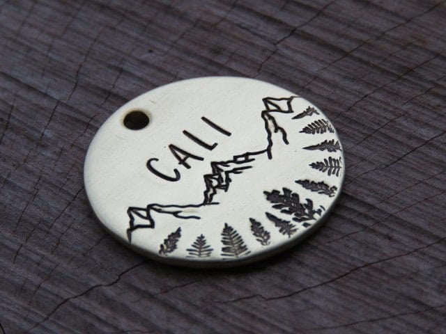 Native Wolf Pet Tags CALI