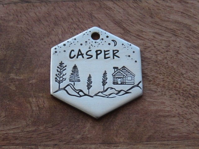 Native Wolf Pet Tags CASPER