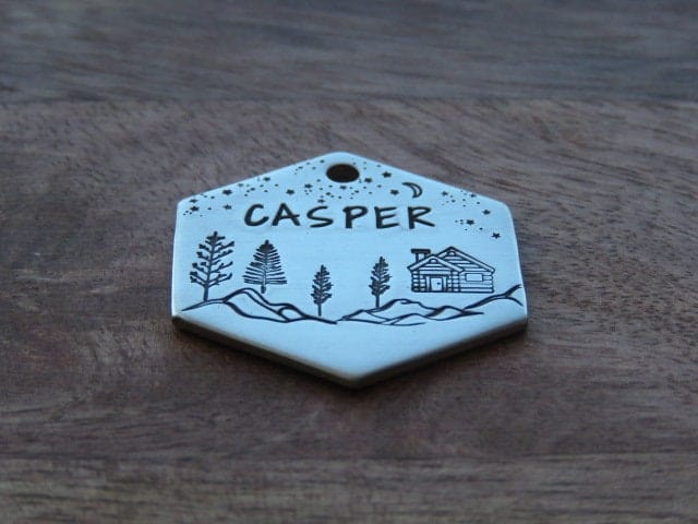 Native Wolf Pet Tags CASPER