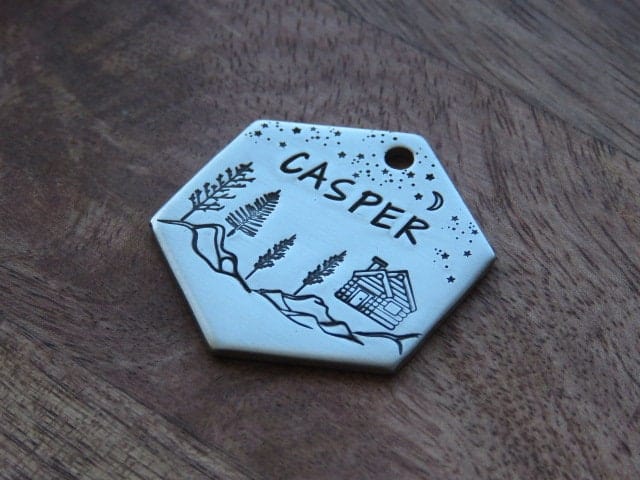 Native Wolf Pet Tags CASPER