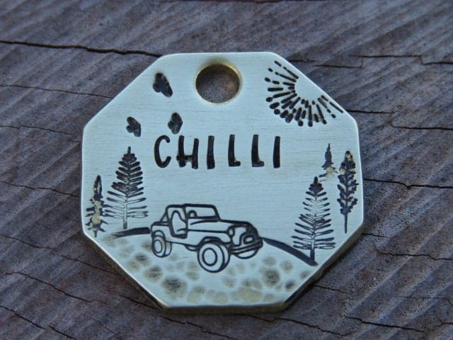 Native Wolf Pet Tags CHILLI