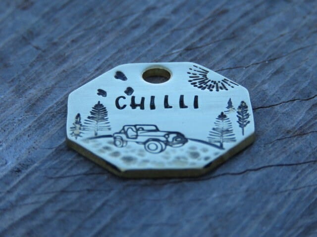 Native Wolf Pet Tags CHILLI