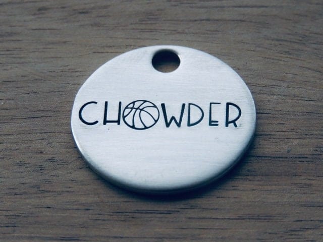 Native Wolf Pet Tags CHOWDER