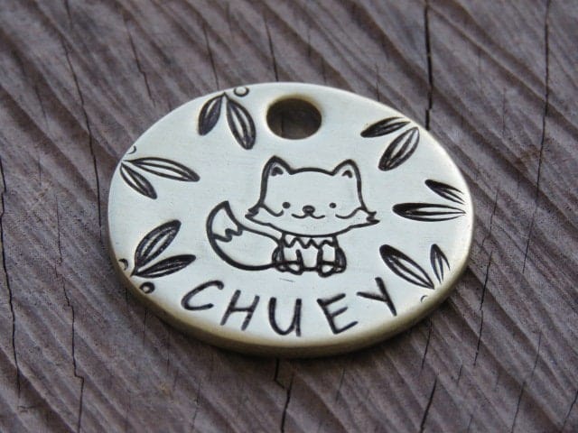 Native Wolf Pet Tags CHUEY