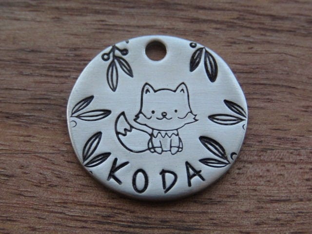 Native Wolf Pet Tags CHUEY