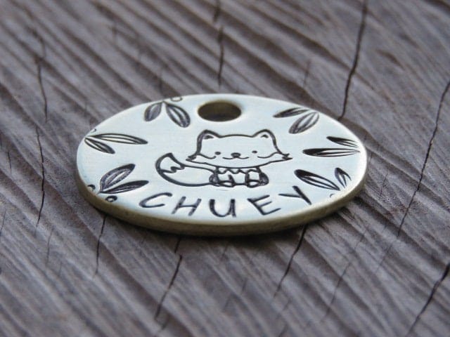 Native Wolf Pet Tags CHUEY