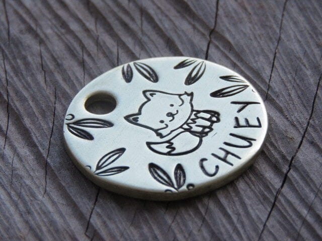 Native Wolf Pet Tags CHUEY