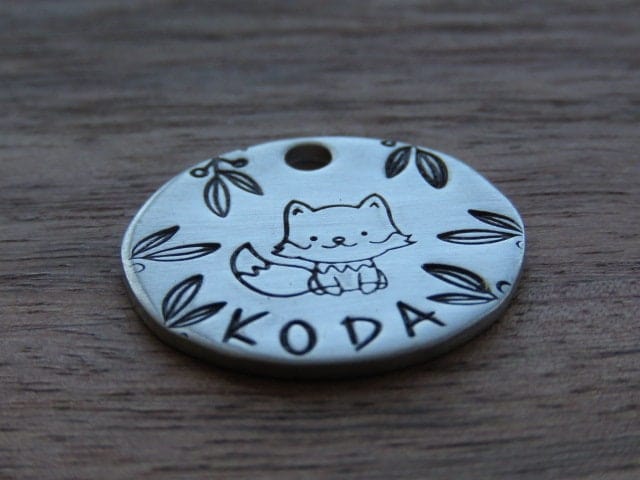 Native Wolf Pet Tags CHUEY