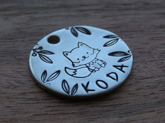 Native Wolf Pet Tags CHUEY