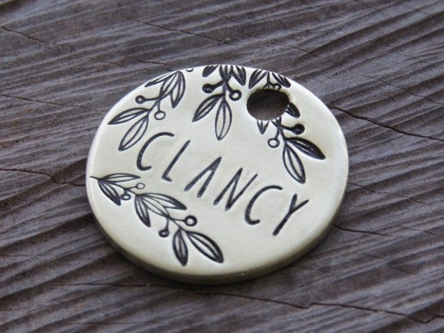 Native Wolf Pet Tags CLANCY