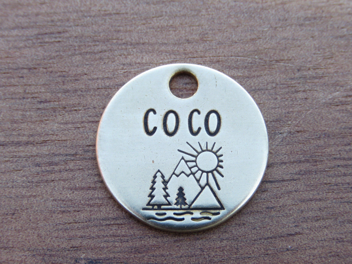 Native Wolf Pet Tags COCO