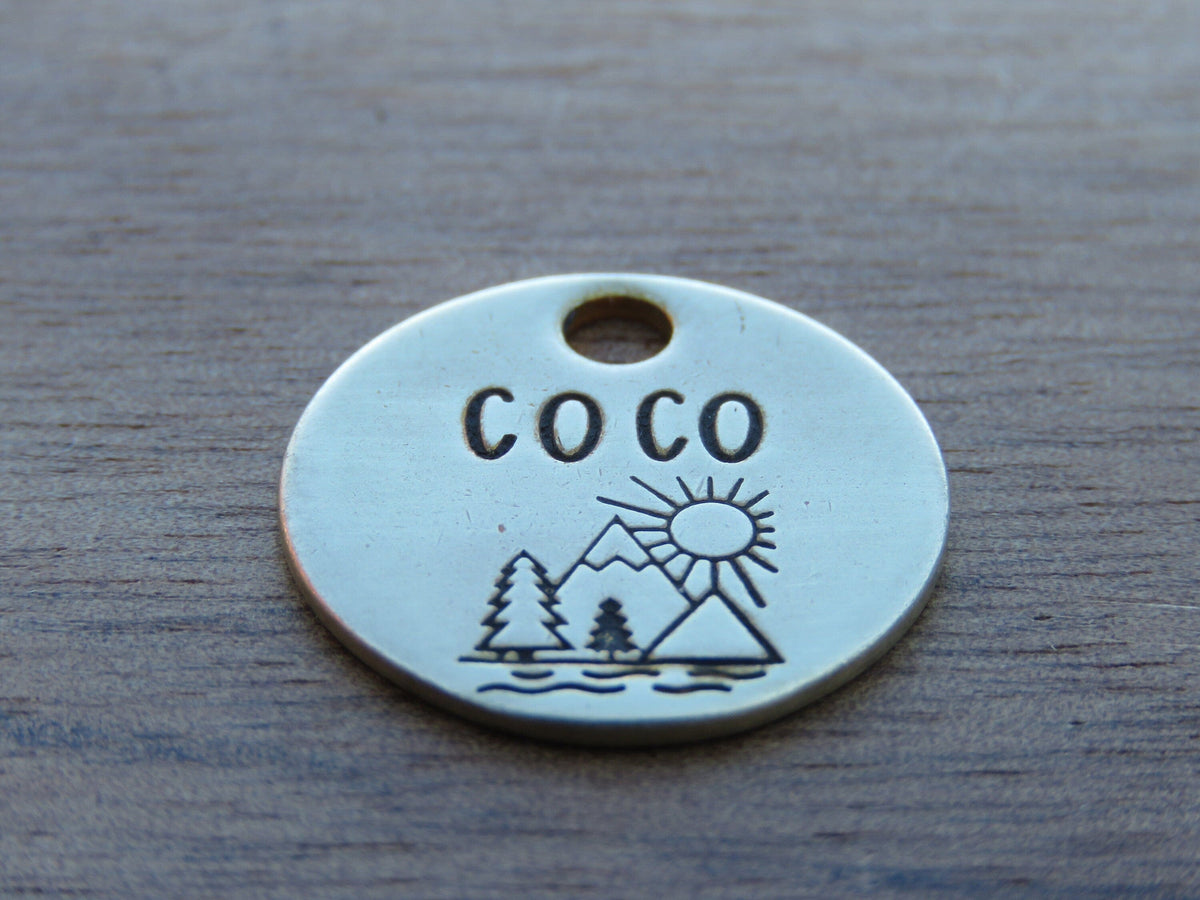 Native Wolf Pet Tags COCO