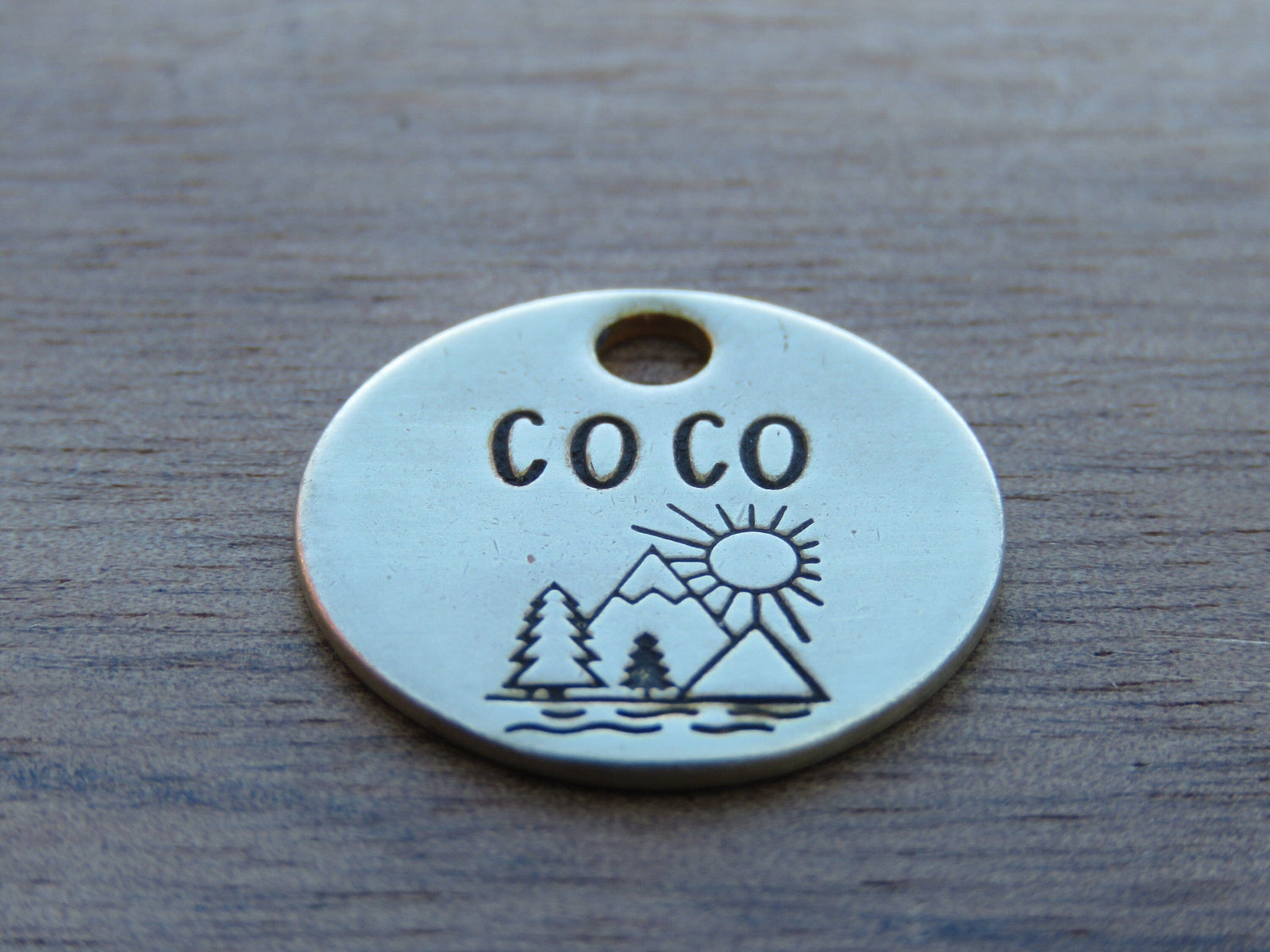 Native Wolf Pet Tags COCO