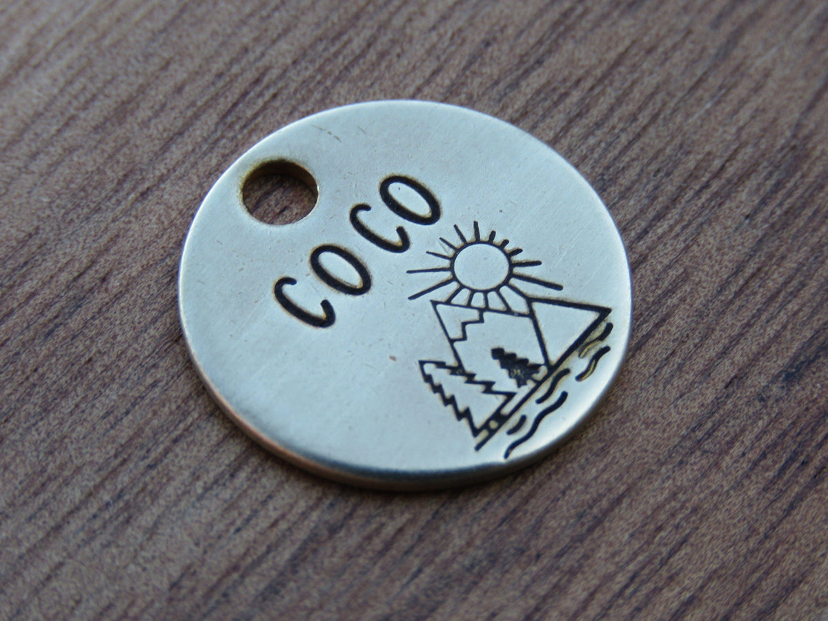 Native Wolf Pet Tags COCO