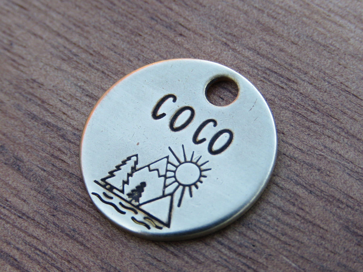 Native Wolf Pet Tags COCO