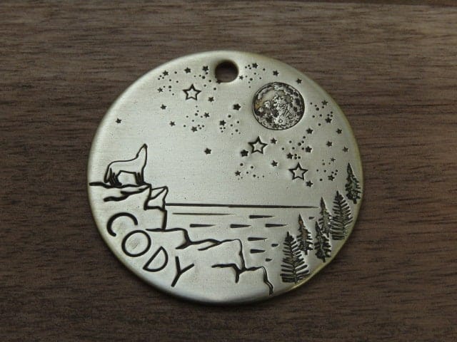 Native Wolf Pet Tags CODY