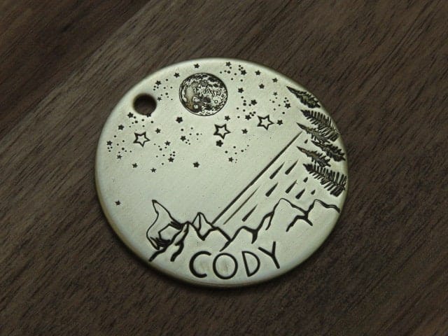 Native Wolf Pet Tags CODY