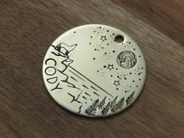 Native Wolf Pet Tags CODY