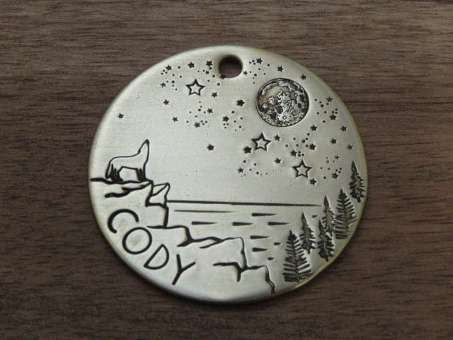 Native Wolf Pet Tags CODY