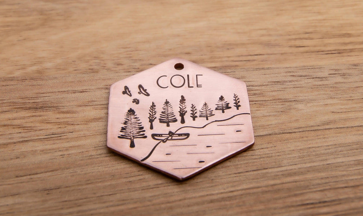 Native Wolf Pet Tags COLE