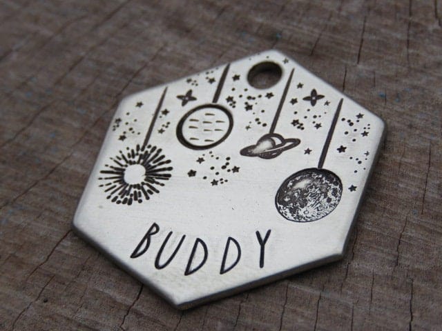 Native Wolf Pet Tags COSMO