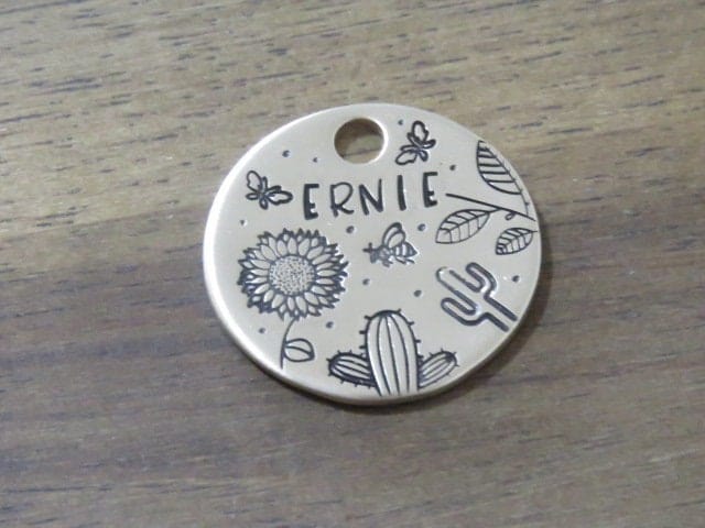 Native Wolf Pet Tags ERNIE