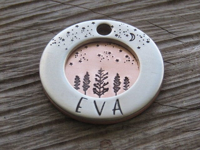 Native Wolf Pet Tags EVA (DOUBLE)