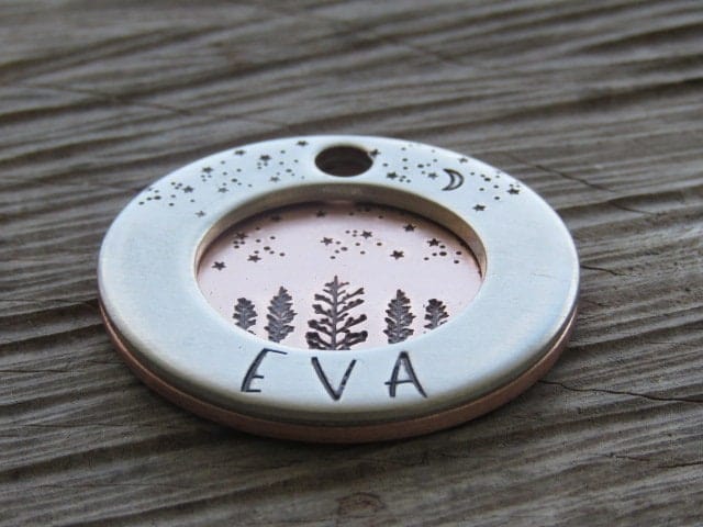 Native Wolf Pet Tags EVA (DOUBLE)