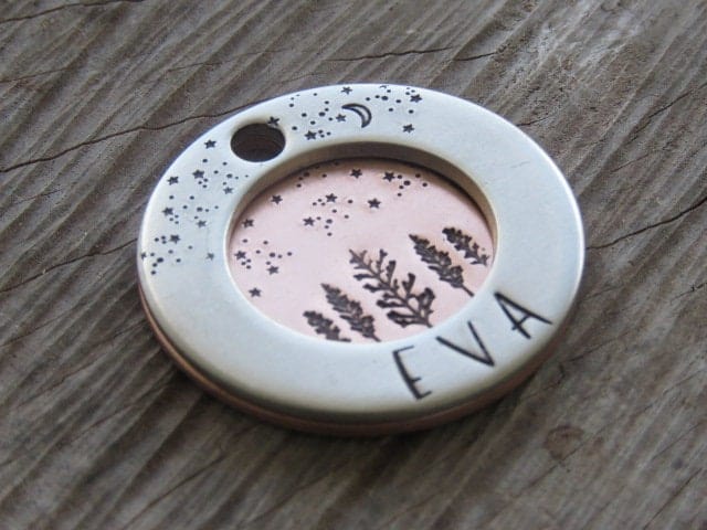 Native Wolf Pet Tags EVA (DOUBLE)