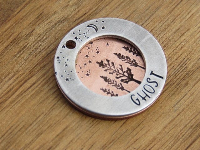 Native Wolf Pet Tags EVA (DOUBLE)