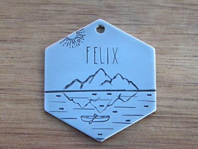 Native Wolf Pet Tags FELIX