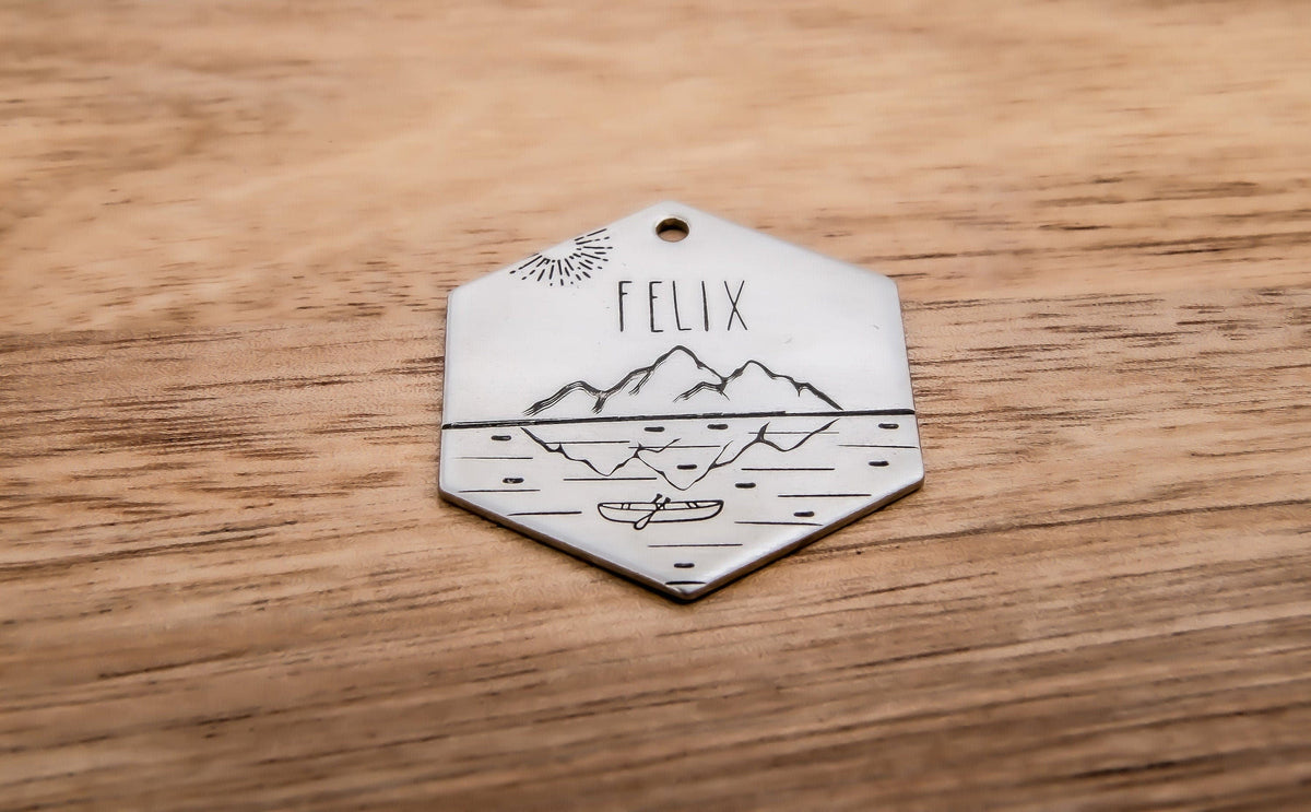 Native Wolf Pet Tags FELIX