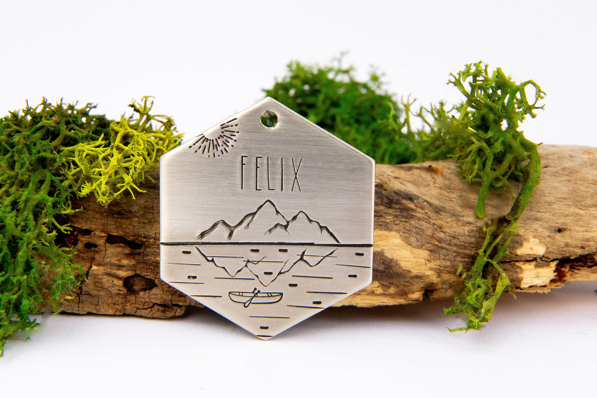 Native Wolf Pet Tags FELIX