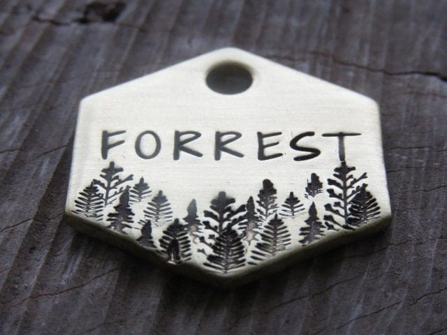 Native Wolf Pet Tags FORREST