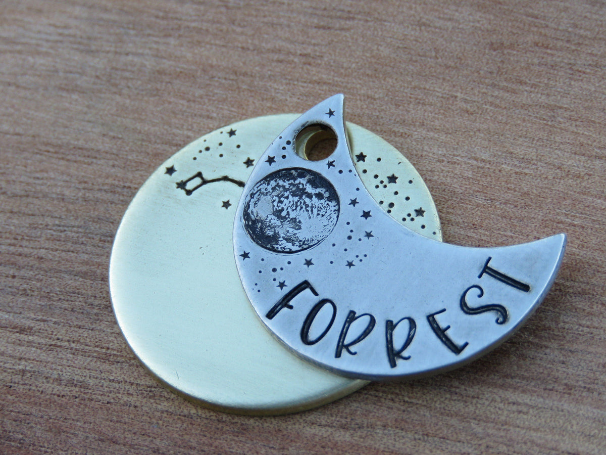 Native Wolf Pet Tags FORREST (DOUBLE)