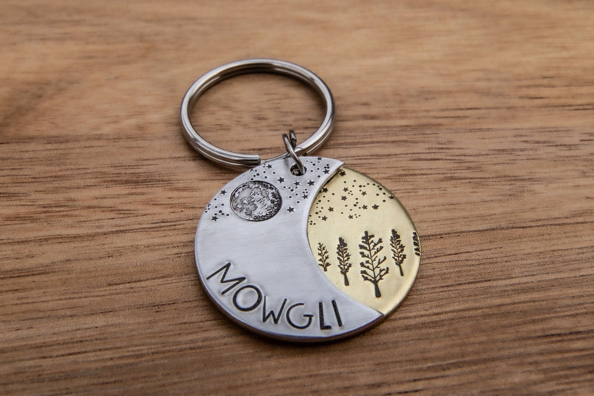 Native Wolf Pet Tags FORREST (DOUBLE)