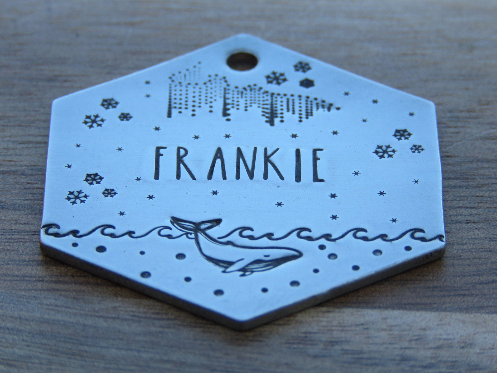 Native Wolf Pet Tags FRANKIE