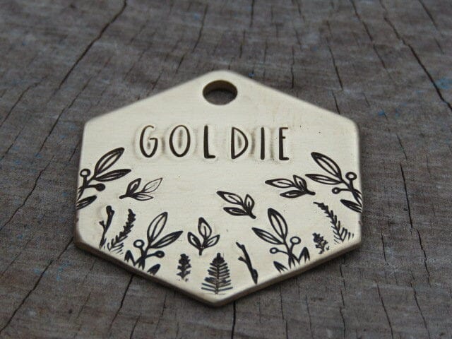 Native Wolf Pet Tags GOLDIE