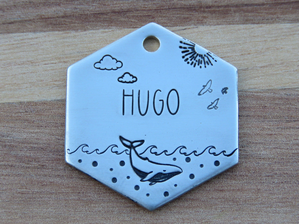 Native Wolf Pet Tags HUGO